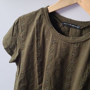 Brandy Melville Olive Green Top